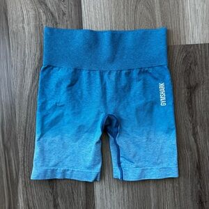 Gymshark Small 5” Seamless Biker Shorts Blue Ombre High Waisted